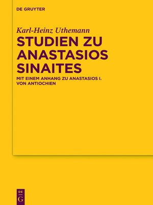 cover image of Studien zu Anastasios Sinaites